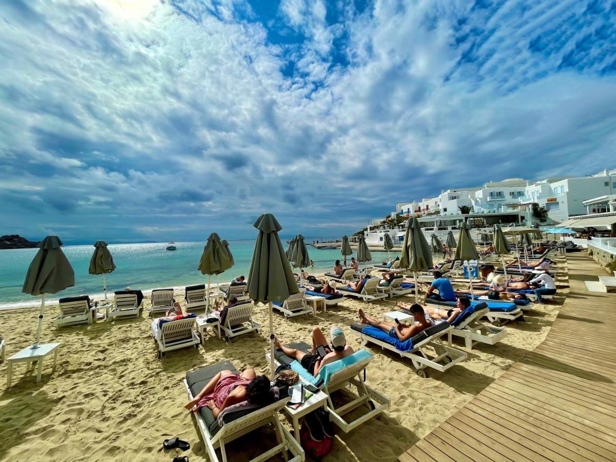 Acrogiali Beachfront Hotel Mykonos Platys Gialos  Exterior foto