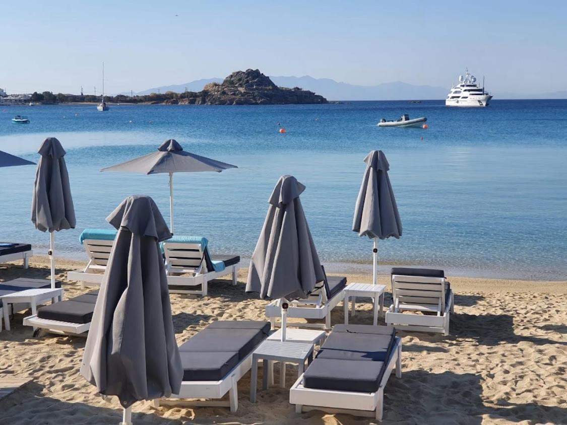 Acrogiali Beachfront Hotel Mykonos Platys Gialos  Exterior foto