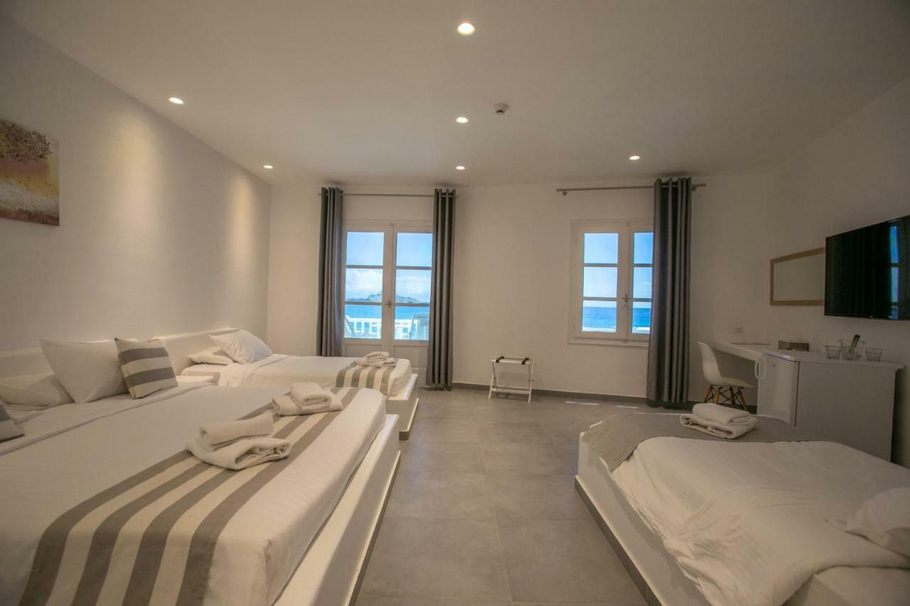 Acrogiali Beachfront Hotel Mykonos Platys Gialos  Zimmer foto